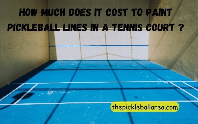 How much does it cost to paint pickleball lines in a tennis court 